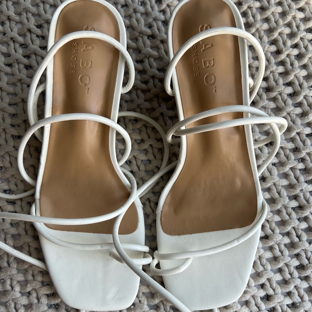 Sabo Skirt Strappy Heels 7 size